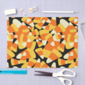 Halloween Candy Corn Seamless Pattern Seidenpapier (Handwerk)