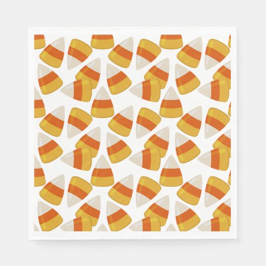 Halloween Candy Corn Serviette (Vorderseite)