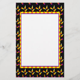 Halloween Candy Corn Stationery Briefpapier