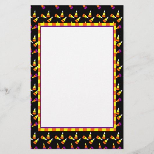 Halloween Candy Corn Stationery Briefpapier (Vorderseite)