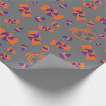 Halloween Candy Corn und Sweet Gray Wrapping Paper
