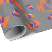 Halloween Candy Corn und Sweet Gray Wrapping Paper Geschenkpapier (Rolleneckpunkt)