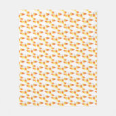 Halloween Candy Corn Wasserfarbenmuster Fleecedecke (Vorderseite)