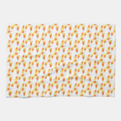 Halloween Candy Corn Wasserfarbenmuster Geschirrtuch (Horizontal)