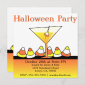 Halloween Candy Corntini Party Einladungen (Vorne/Hinten)