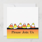 Halloween Candy Corntini Party Einladungen (Rückseite)