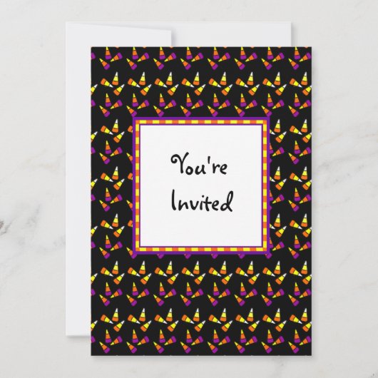 Halloween Candy Custom Party Einladungen (Vorderseite)