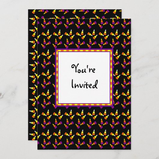 Halloween Candy Custom Party Einladungen (Vorne/Hinten)