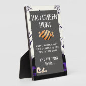 Halloween Candy Hunt Sign Fotoplatte (Seite)