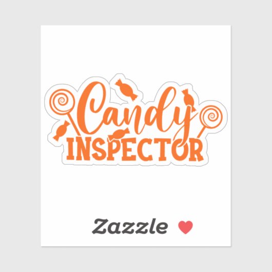 Halloween Candy Inspector Aufkleber (Blatt)