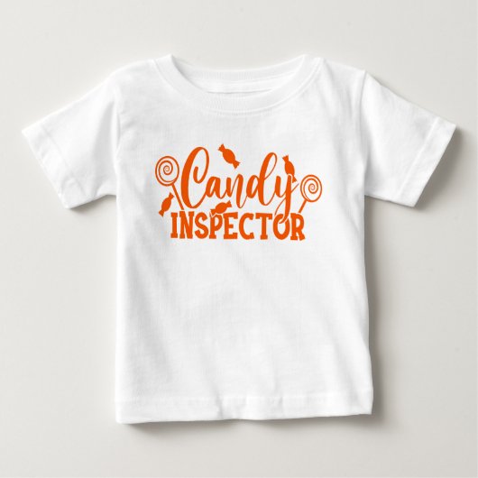 Halloween Candy Inspector Baby T-shirt (Vorderseite)