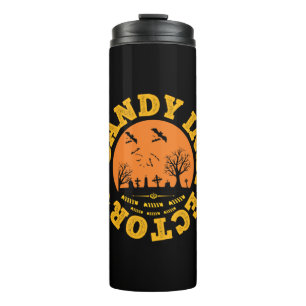 Halloween Candy Inspector Birthday Thermosbecher