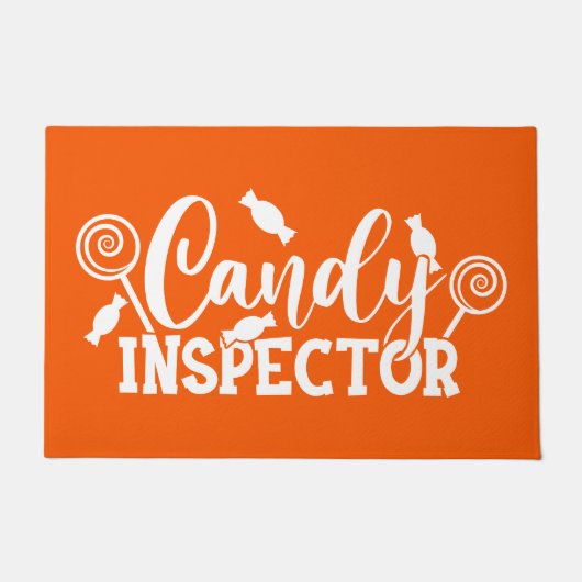 Halloween Candy Inspector Fußmatte (Vorderseite)
