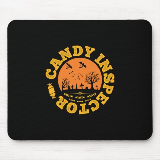 Halloween Candy Inspector Geburtstag Mousepad (Vorne)