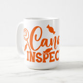 Halloween Candy Inspector Kaffeetasse (Vorderseite Links)