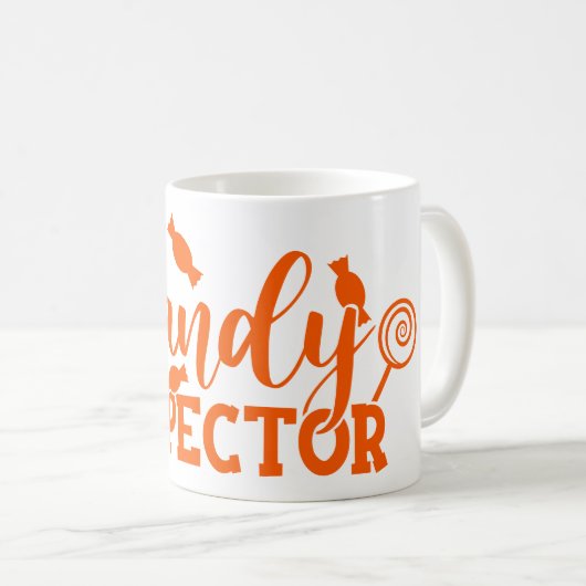 Halloween Candy Inspector Kaffeetasse (VorderseiteRechts)