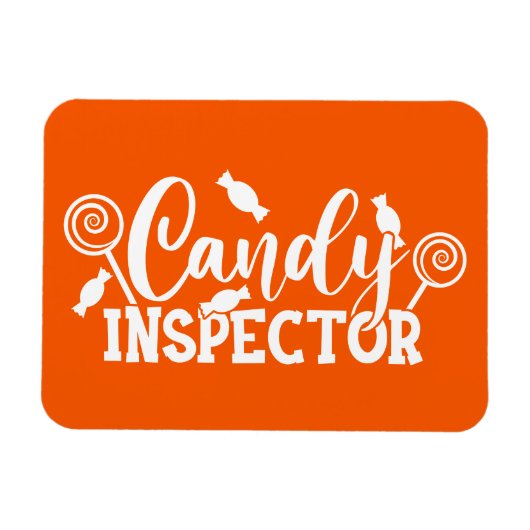 Halloween Candy Inspector Magnet (Horizontal)