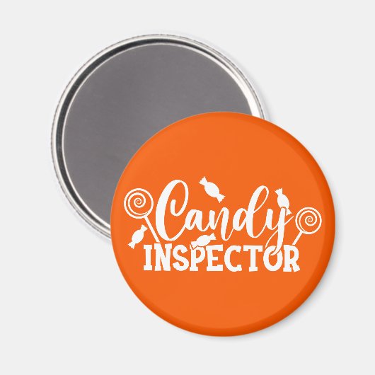 Halloween Candy Inspector Magnet (Vorderseite/Rückseite)