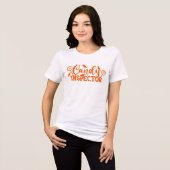 Halloween Candy Inspector Tri-Blend Shirt (Vorderseite voll)
