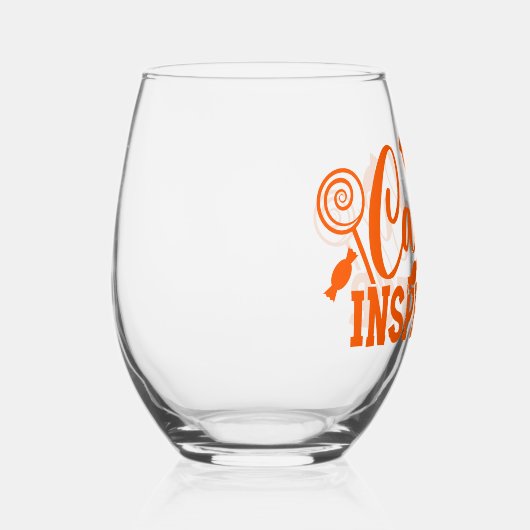 Halloween Candy Inspector Weinglas Ohne Stiel (Rechts)