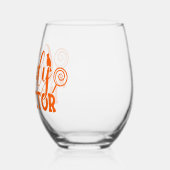 Halloween Candy Inspector Weinglas Ohne Stiel (Links)