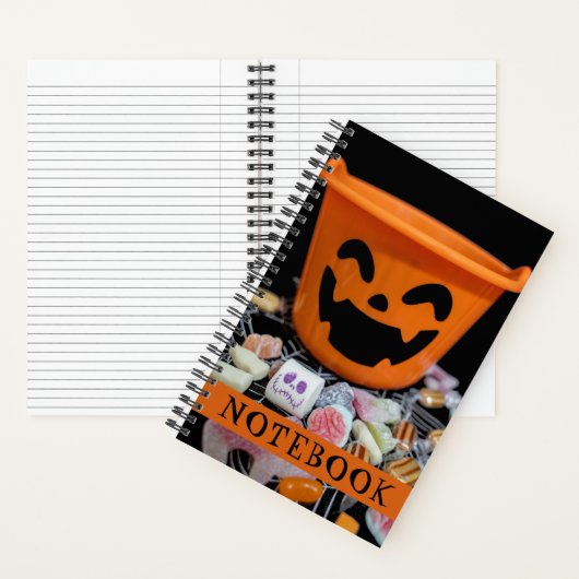 Halloween Candy Jack o'lantern Fun Notizblock (Innen)