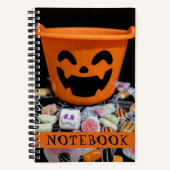 Halloween Candy Jack o'lantern Fun Notizblock (Vorderseite)