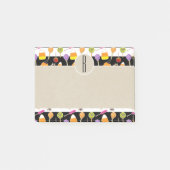 Halloween Candy Kraft Rustic Monogram Initial Post-it Klebezettel (Vorderseite)