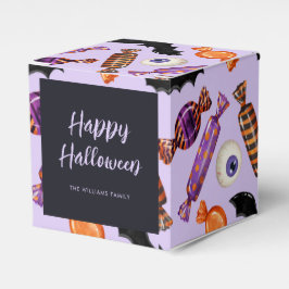 Halloween Candy Leckereien Lila Geschenkschachtel