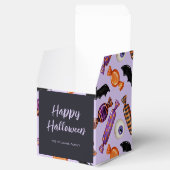 Halloween Candy Leckereien Lila Geschenkschachtel (Geöffnet)