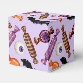 Halloween Candy Leckereien Lila Geschenkschachtel (Rückseite)