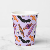 Halloween Candy Leckereien Lila Pappbecher (Links)