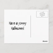 Halloween Candy Leckereien Postkarte (Rückseite)