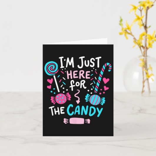 Halloween Candy Lollipop Niedliches Geschenk Karte (Gelbe Blume)