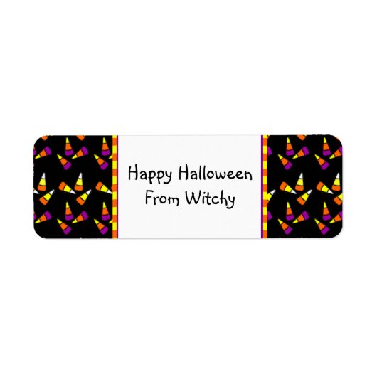 Halloween Candy Mais Custom Labels (Vorne)