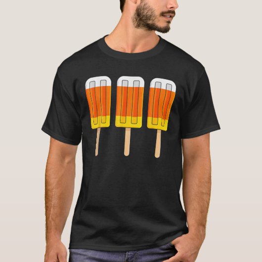 Halloween Candy Mais Funny Ice Creme Popsicles T-Shirt (Vorderseite)