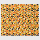 Halloween Candy Mais Nahtloses Muster Geschenkpapier (Flach)