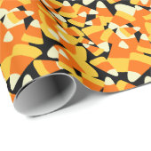 Halloween Candy Mais Nahtloses Muster Geschenkpapier (Rolleneckpunkt)