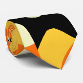 Halloween Candy Mais Nahtloses Muster Krawatte (Gerollt)