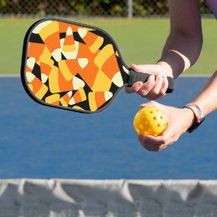 Halloween Candy Mais Nahtloses Muster Pickleball Schläger