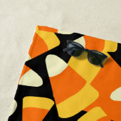 Halloween Candy Mais Nahtloses Muster Strandtuch (Beispiel)