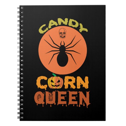 Halloween Candy Mais Queen Birthday Notizblock (Vorderseite)
