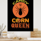 Halloween Candy Mais Queen Birthday Poster (Küche)