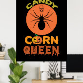 Halloween Candy Mais Queen Birthday Poster (Heimbüro)
