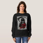 Halloween Candy Moderator Kostüm der Todesprämie Sweatshirt (Vorne ganz)