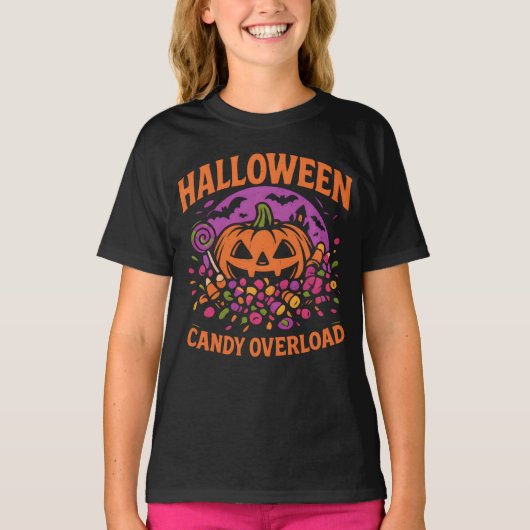 Halloween Candy Overload Kleidung Spooky Unisex T-Shirt (Vorderseite)
