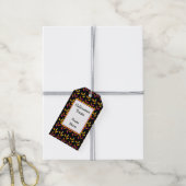 Halloween Candy Pattern Custom Gift Tag Geschenkanhänger (Mit Garn)