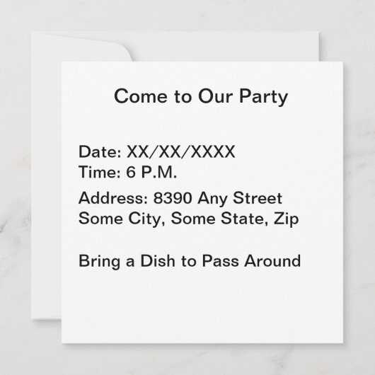 Halloween Candy Pattern Einladung (Rückseite)