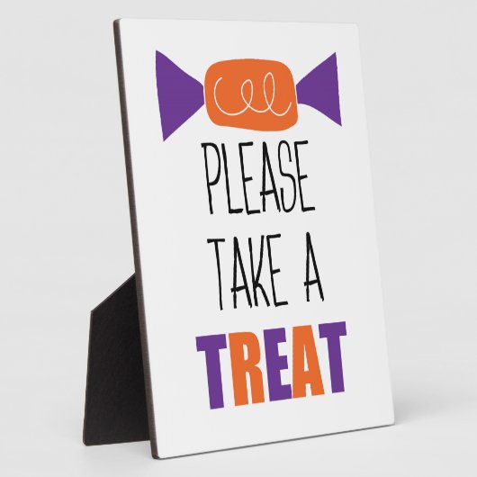 Halloween Candy Please Take One Fotoplatte (Seite)