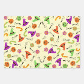 Halloween Candy Pumpkin & Hexenhut 2 Geschenkpapier Set (Vorderseite 2)